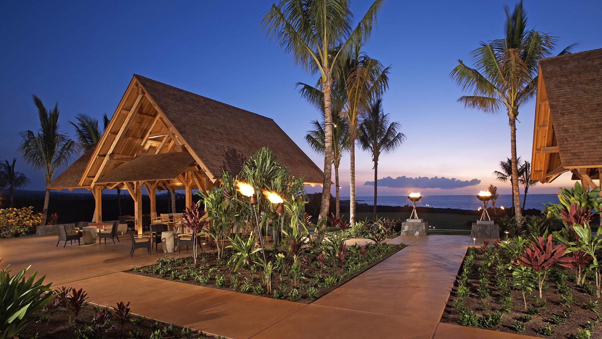 The luxury Ocean Club for waterfront entertaining, sunset rituals, and Talk Story by starlight