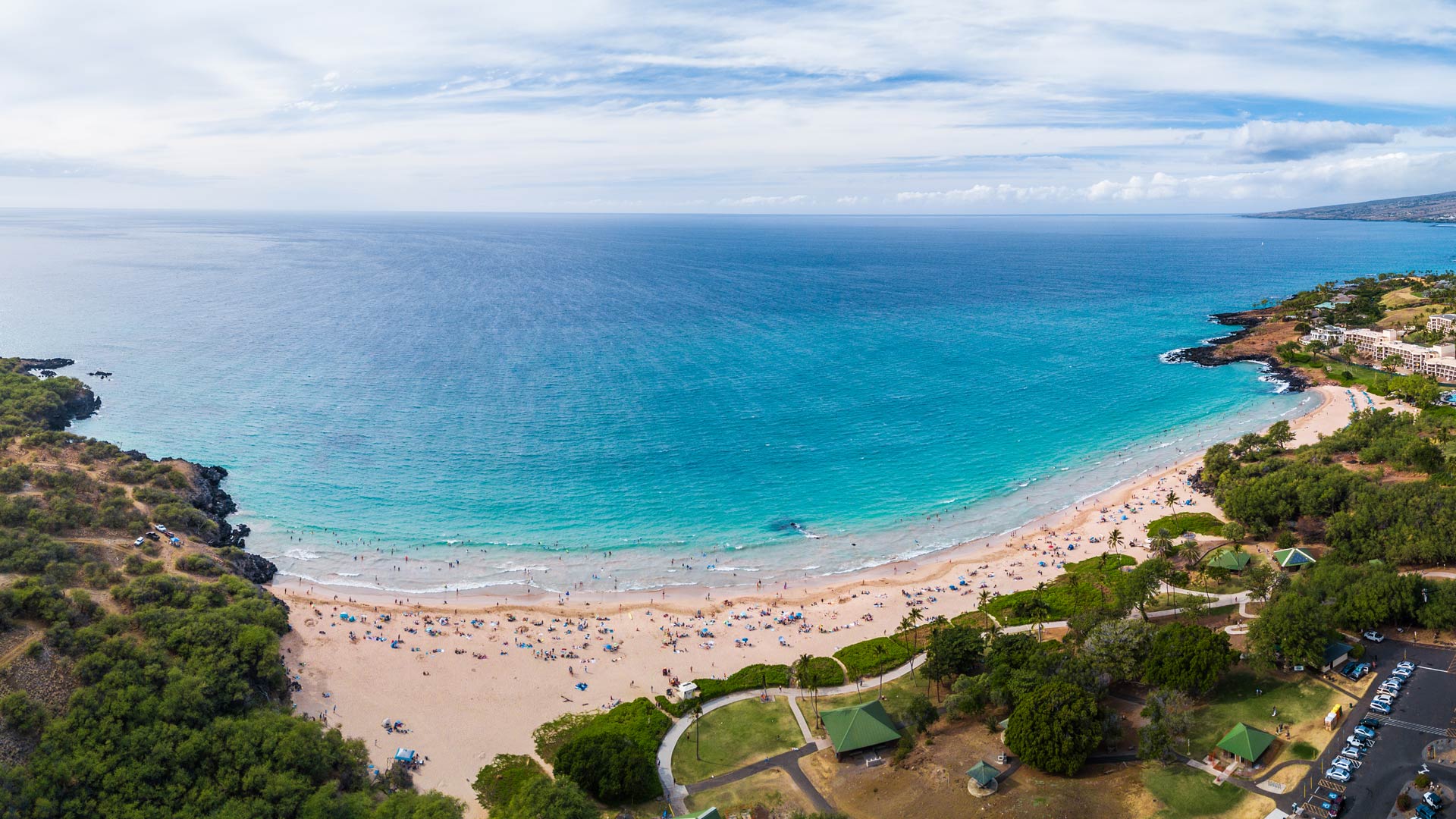 Hapuna Beach State Park is home to one of Hawaii’s largest white sand beaches