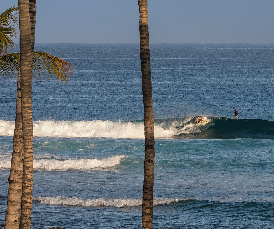 Live the surf across the waves of big island Hawaii